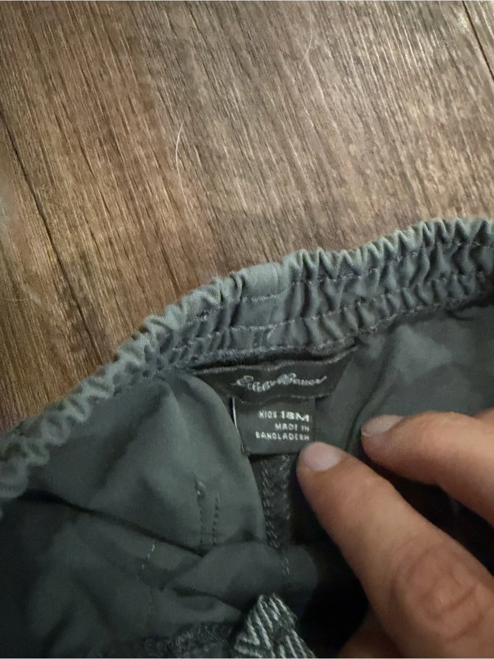 Eddie Bauer Olive Green Kids Jogger Sweatpants with Drawstring